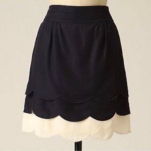 Anthropologie Scalloped Cloud Skirt by Floreat. Size 4.